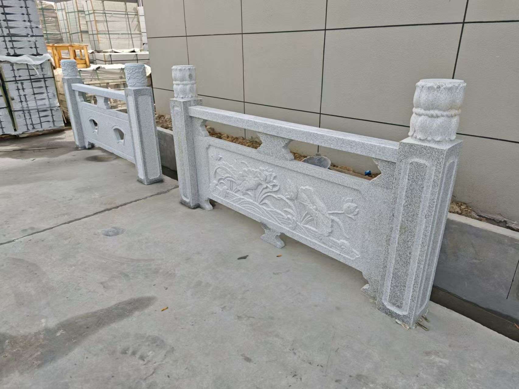 怀化芝麻白河道栏杆 石材栏杆