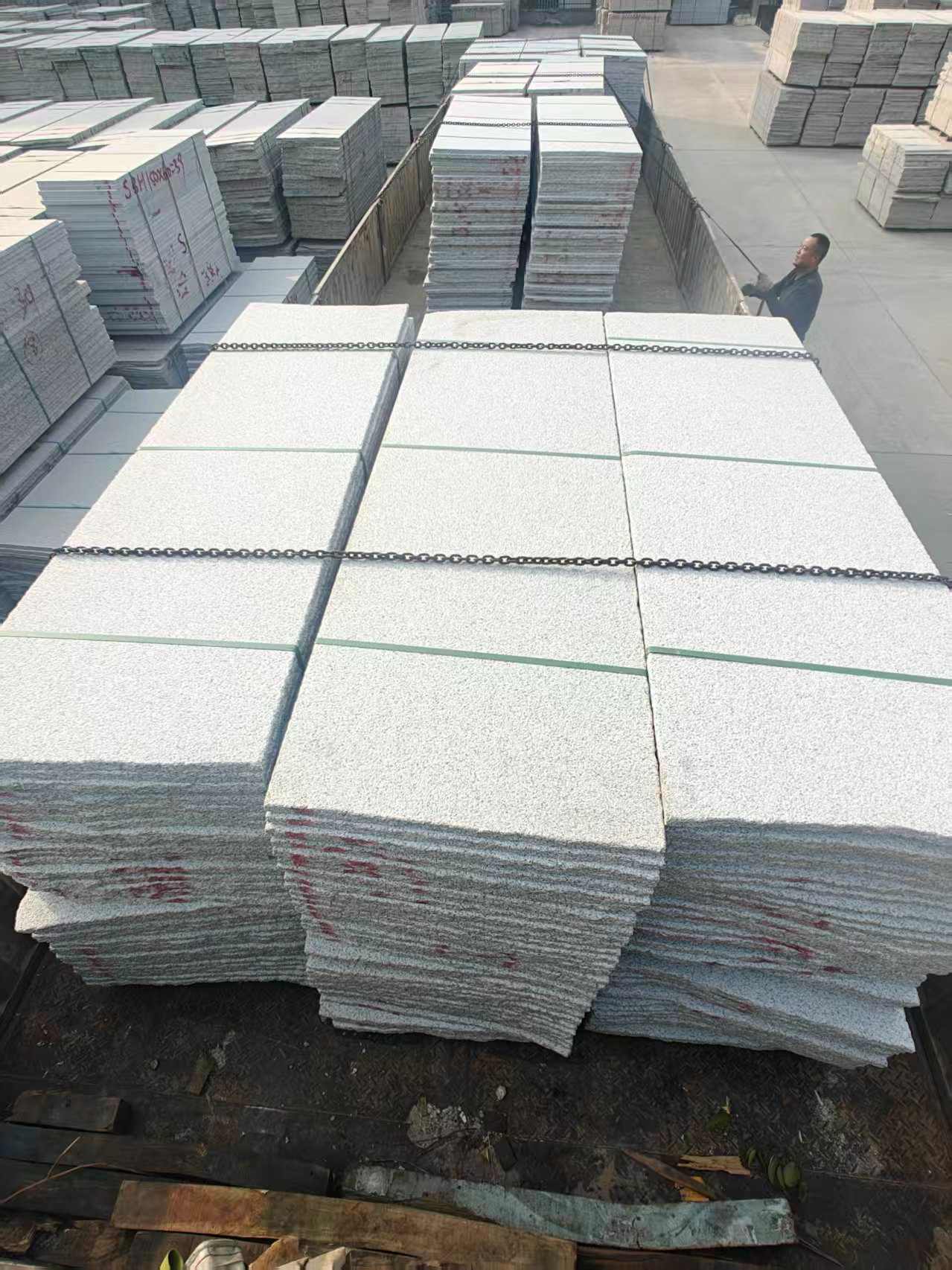 怀化芝麻白毛板，石材毛板