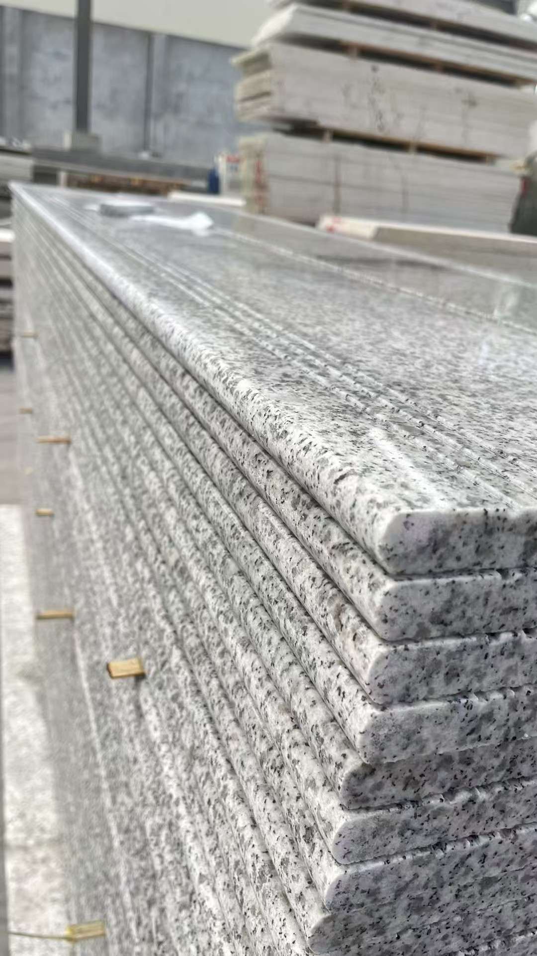 怀化芝麻白楼梯踏步 花岗岩楼梯板材